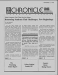 The Chronicle by Bryon Preminger, Dan Adams, Paula Wehmeyer, Mike Groesbeck, Kim Brown, Jennifer Corkrean, Jayne Eastman, Judy Eastman, Dean Hennesy, Susanna Kavadas, Jamie Milstead, Sue Randall, Alta Sherrod, Sally Sparks, Tom Stegmaier, Kevin Nurre, Brian Olson, and Rose Hoffman