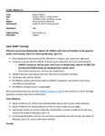 Closure Email to Faculty & Staff