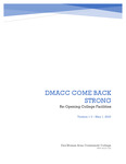 DMACC COme Back Strong Re-Opening Facilities
