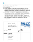 Come Back Strong Meeting Minutes (April 30,2020)